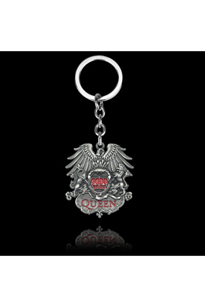 Choice K475-silver Queen Rock Band Keychain Antique Bronze Silver Color Music...