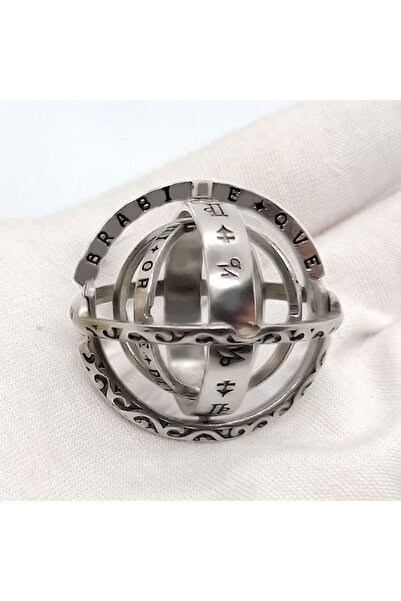 Choice 7 خواتم كروية فلكية من سبيكة فضية عتيقة من SilverRing، تصميمات مثيرة ل...