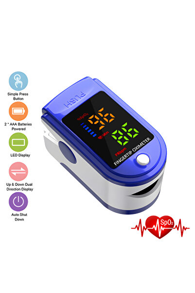 Choice مقياس تشبع الأكسجين في الدم بمشبك الإصبع الأزرق، جهاز طبي لقياس تشبع ا...