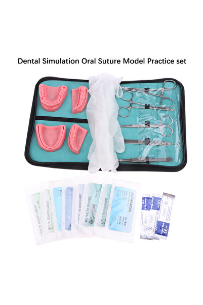 Choice مجموعة واحدة من أدوات تدريب خياطة الأسنان الجراحية، تتضمن نموذجًا لتدر...