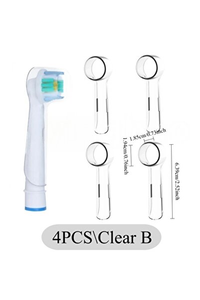 Choice 4 قطع - أغطية فرشاة أسنان شفافة من 2 إلى 8 قطع - أغطية مقاومة للغبار، ...