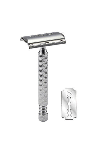 Choice ماكينة حلاقة كلاسيكية بمقبض قصير وشفرة مزدوجة للرجال، عبوة حلاقة يدوية...