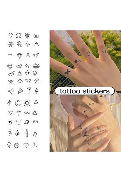 Choice 811-A 6pcs Small Finger Design Waterproof Temporary Tattoo, Long-Lasti...
