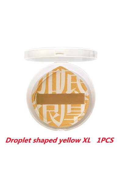 Choice3 1PC-Yellow 1/2Pcs Soft Non-Eating Foundation Sponge Puff, High Densit...