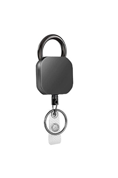 Choice سلسلة مفاتيح سلكية معدنية قابلة للسحب شديدة التحمل من سكوير بي، بكرة ش...