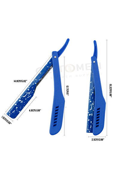 Choice3 Blue New Camouflage Professional Folding Shaving Razors For Men Beard...