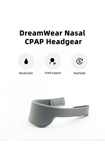 Choice قناع أنفي رمادي من فيليبس ريسبيرونيكس - حزام قابل للتعديل ومريح لجهاز ...