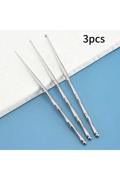 Choice Slub 3pcs "3PC Acupuncture Set - Double Head Face Massage Tool, Steel ...