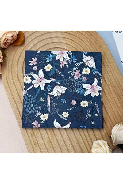 Choice 20pcs 20 Pcs 33cm 2-Layer Color Printed Napkins Blue Flowers and Plant...