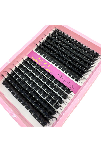 Choice6 مزيج من 14 صفًا، 160-200 رموش، HBZGTLAD، 60D-200D، مجموعات رموش مختلط...