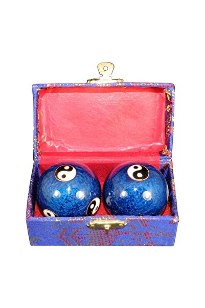 Choice كرات باودينغ الصينية الزرقاء (قطعتان، 1.85 بوصة) - كرات طبية صينية - ك...