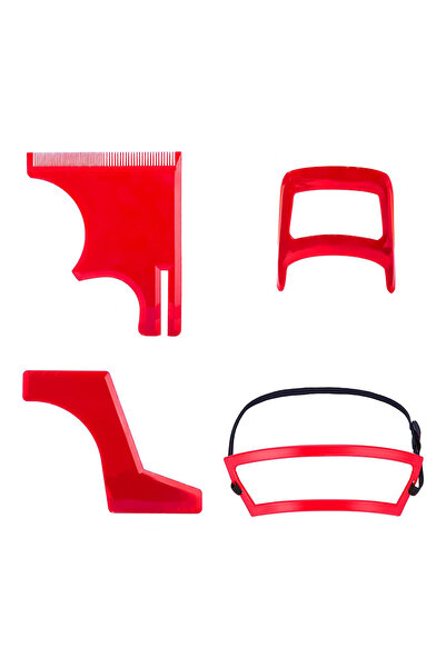 Choice مجموعة من 4 قطع من أمشاط تشذيب اللحية للرجال، مصنوعة من البلاستيك، لتش...