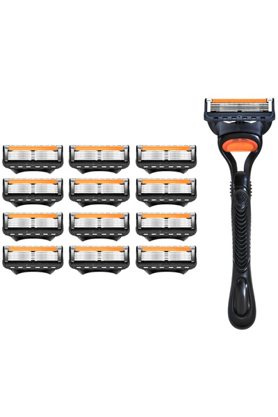 Choice ماكينة حلاقة رجالية من فيوجن برو باور، 4/12/24 قطعة، 5 طبقات، بمشط واح...