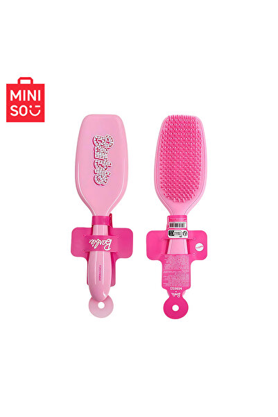 Miniso 6925912143925 Barbie Pink Series Diamond Straight Hair Comb Hollow Hai...