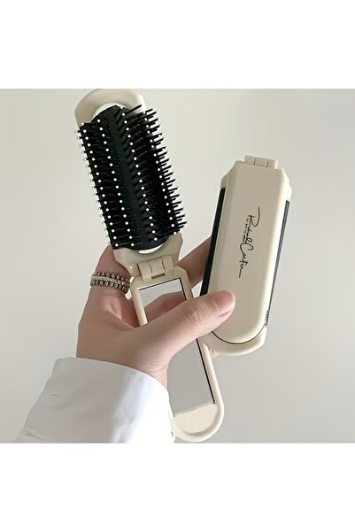 Choice مرآة مشط قابلة للطي 2 في 1، مشط محمول، مشط عملي بوسادة هوائية، مرآة مش...