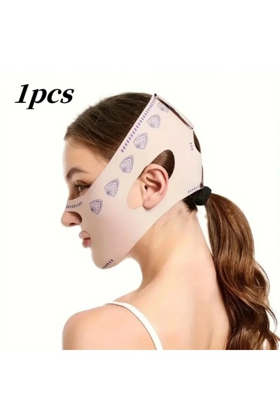 Choice pink-1pc Beauty Face Sculpting Sleep Bandage, Double Chin Reducer, V-S...