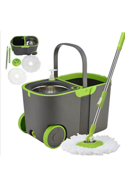 PAACHU 360° Flat Spin Mop with Bucket – Durable Design, Adjustable Handle, Mi...