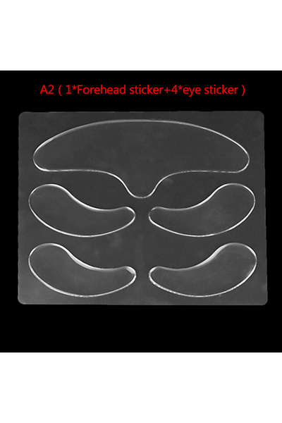 Choice A2 Reusable Silicone Anti-wrinkle Face Forehead Cheek Chin Sticker Ant...
