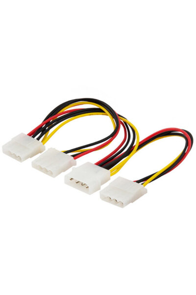 Savio Power cable MOLEX 4 pin (M) – 3x MOLEX 4 pin (F) AK-16