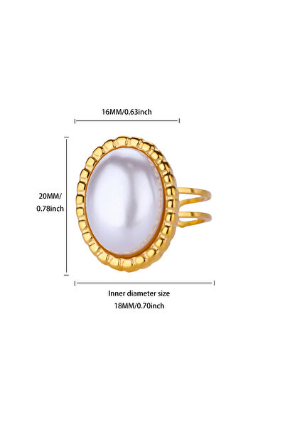 Choice خواتم JZ8219G قابلة لتغيير المقاس، مصنوعة من الفولاذ المقاوم للصدأ، بت...
