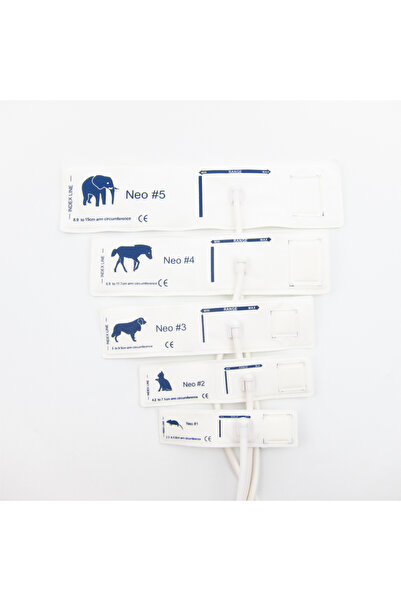 Choice5 5 قطع من أكمام قياس ضغط الدم البيطرية العالمية المصنوعة من البولي إيث...