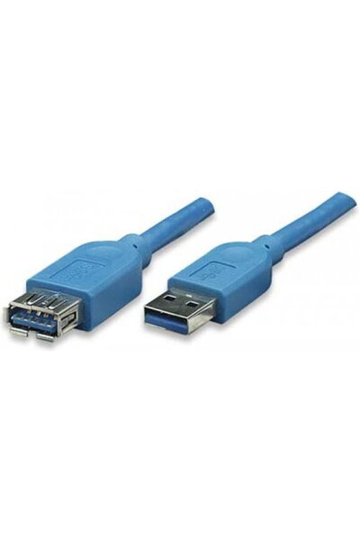 Techly Cablu USB USB-A - USB-A 0.5 m Albastru