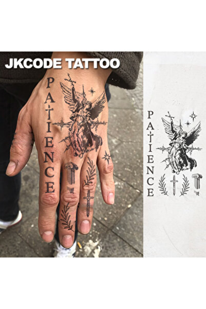 Choice Waterproof Semi-permanent Tattoos,oman mythology Gesso Art, Olive leaf...