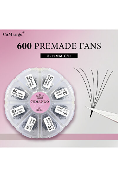 Choice7 مزيج من 8-15 مم C 10D 0.07 (600 مروحة) CoMango 600 مروحة وصلات رموش ح...