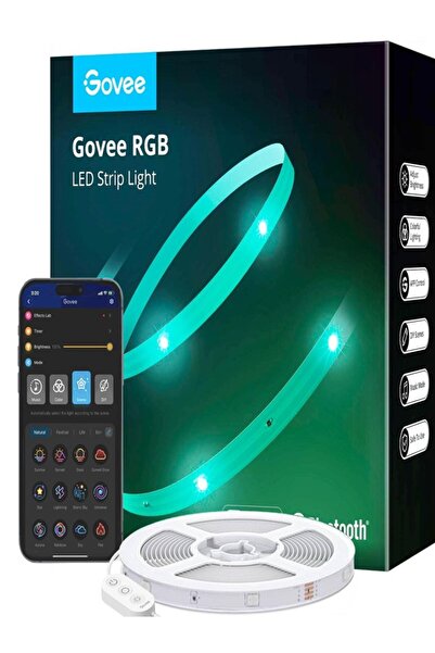 Govee 50ft LED Strip Lights, Bluetooth LED Lights with APP Control, 64 Scenes