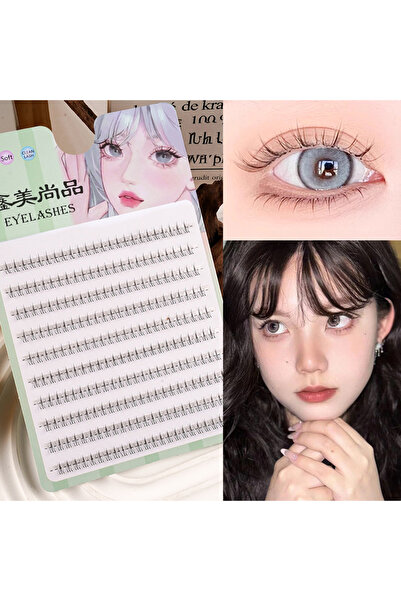 Choice3 5 رموش صناعية على شكل حرف V للعين السفلية، 10 صفوف، رموش طبيعية شفافة...