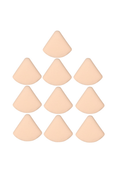 choice2 10 قطع إسفنجات مكياج مثلثة الشكل، للاستخدام الجاف والرطب، ناعمة، بترك...