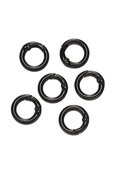 Choice 5 قطع من حلقات معدنية ملونة على شكل حرف O، مقاس 25 مم × 5 قطع، مشابك ز...