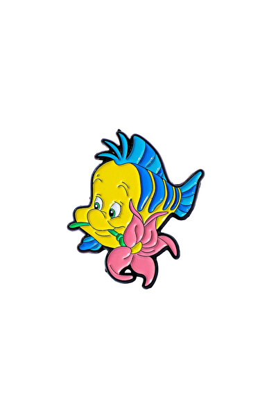 Choice قطعة واحدة من بروش شخصية كرتونية لطيفة، حورية البحر الصغيرة، سمكة فلون...