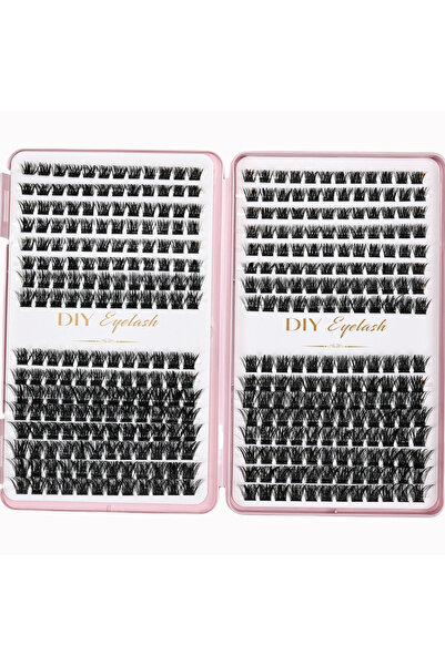 Choice D black 384PCS Individual Lashes Clusters DIY Lash Extensi Book, D Cur...