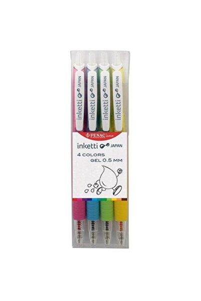 PENAC Set of 4 Inketti gel pens - assorted colors