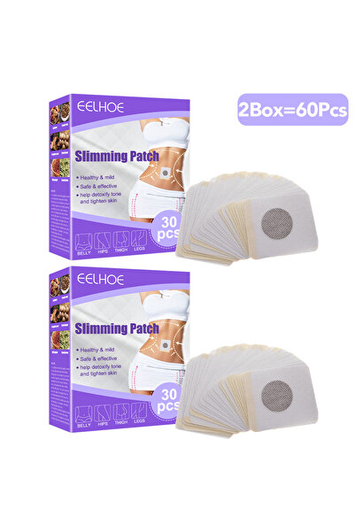 Choice علبتان - 60 قطعة من لصقات التنحيف لنحت الجسم، ملصقات البطن، ملصقات الخ...
