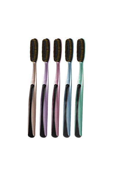 Choice فرشاة أسنان ناعمة برأس عريض وممتد، 5 أو 10 قطع، مناسبة للاستخدام المنز...