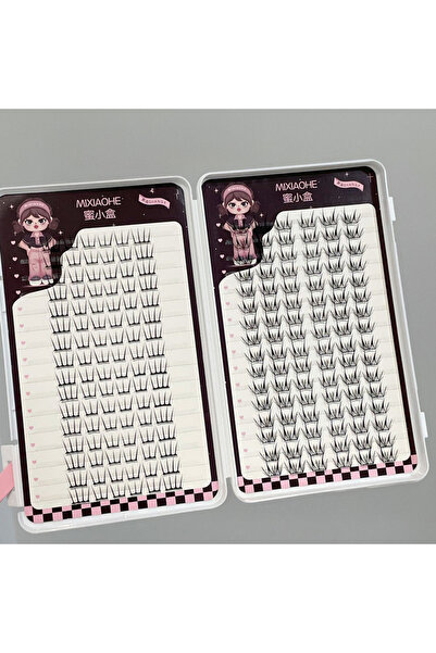 Choice A False Eyelashes 7-12mm Mixed Length C Curve Black False Eyelashes fo...