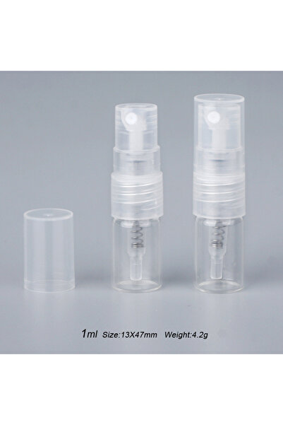 Choice1 زجاجات عطر صغيرة سعة 1 مل، 100 قطعة/عبوة، زجاجات بخاخ قابلة لإعادة ال...