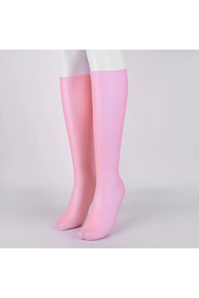 Choice جوارب طويلة وردية اللون للعناية بالقدمين، مصنوعة من السيليكون، مرطبة، ...