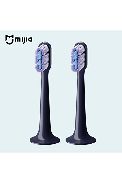 Mijia قطعتان من رؤوس الفرشاة الكهربائية الأصلية البديلة لفرشاة الأسنان الكهرب...