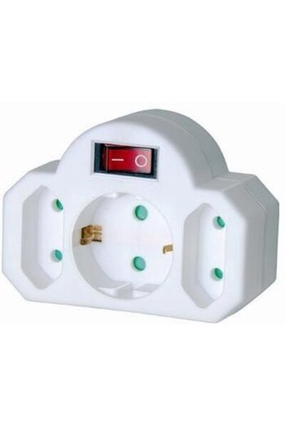 Brennenstuhl ADAPTĂTOR PRIZĂ 2+1 CU ÎNTRERUPĂTOR