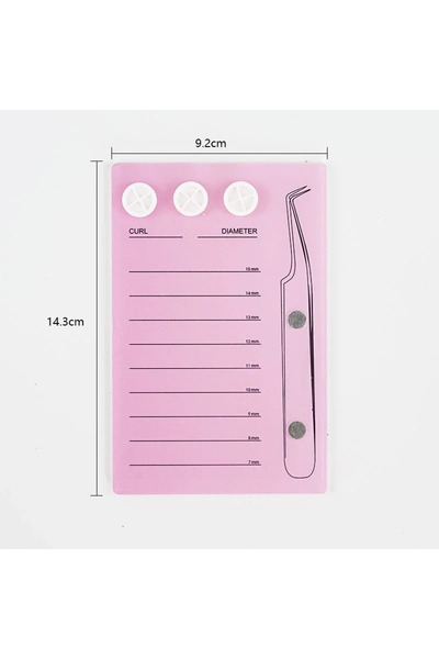 Choice6 حامل مقياس تمديد الرموش A0024-PINK، لوح رموش مغناطيسي من الأكريليك، غ...