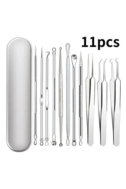 Choice مجموعة إبر لإزالة الرؤوس السوداء وحب الشباب (11 قطعة) - إبر تنظيف عميق...