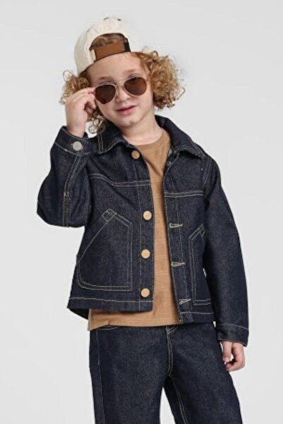 Jack Lions جاكيت جينز للأولاد من جاكليونز بعمر 1-5 سنوات مع تفاصيل جيوب باللو...