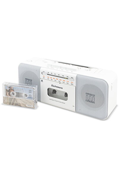Electromures Difuzor Bluetooth cu Casetofon si Radio FM/AM/SW EM 1010 ALB