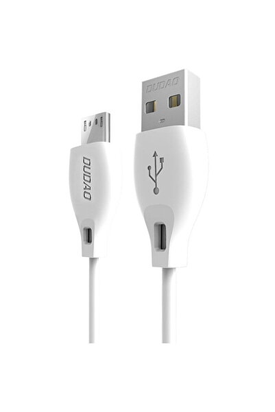 DUDAO Cablu de Date & Incarcare Micro-USB, 2.4 Amperi, 2 metri, Alb