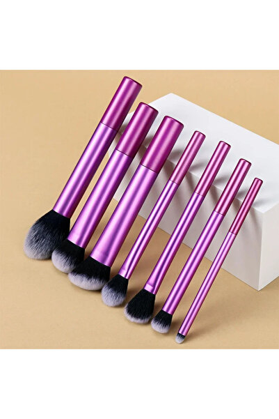 choice2 7pcs-purple Professional 7PCS Makeup Brushes Synthetic Soft Cruelty F...