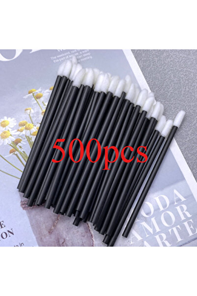 Choice 500pcs LipBrushBlack 500pcs Lip Brush Eyelash Wands Applicators Dispos...