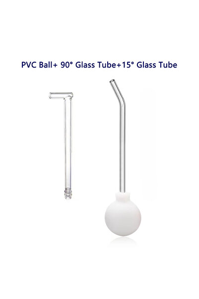 Choice White Tonsil stone cleaning kit set | 15 °+90 ° curved glass tube+manu...